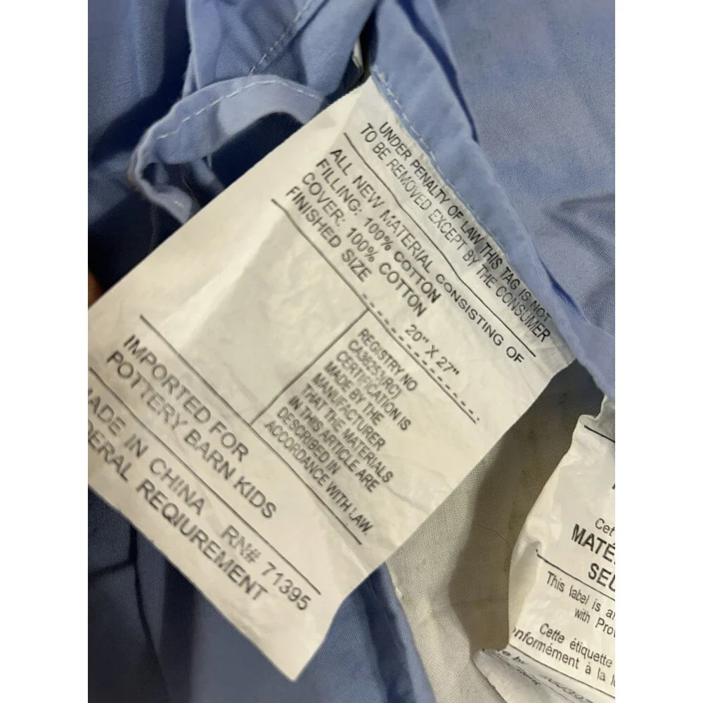 Pottery Barn Kids MVP Quilted Standard Pillow Shams Set of 2 Sports Bedding
